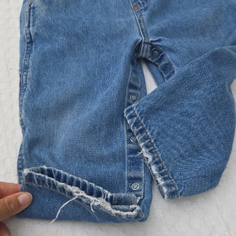 Old Navy Vintage Classic Light Blue Denim Overalls